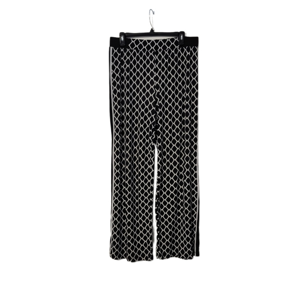 INC  International Concepts   Women's L   Pants  Wide Leg   Black & White